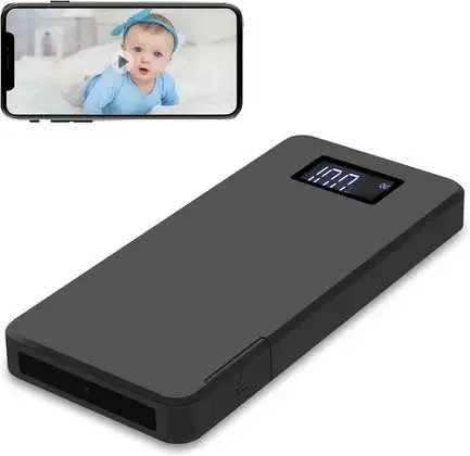10000mAh Mini Camera Powerbank WiFi – 1080P HD Portable Surveillance with Night Vision for Indoor Use