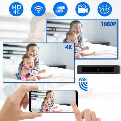 10000mAh Mini Camera Powerbank WiFi – 1080P HD Portable Surveillance with Night Vision for Indoor Use