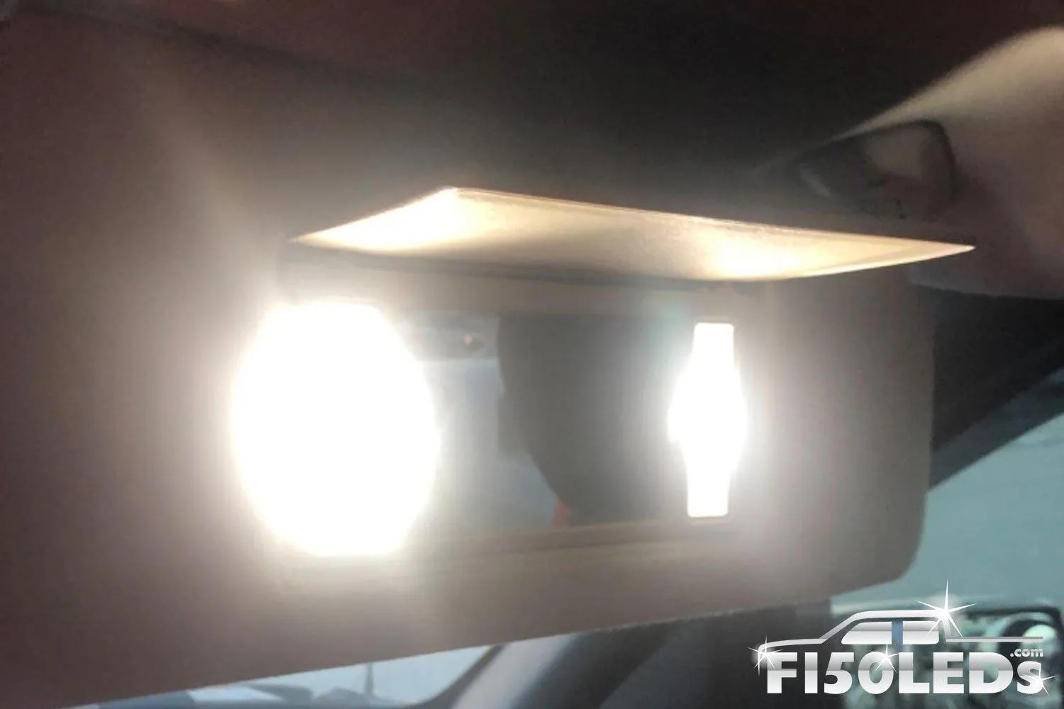2015-17 F-150 Front Interior Vanity Mirror LED Light Bulbs