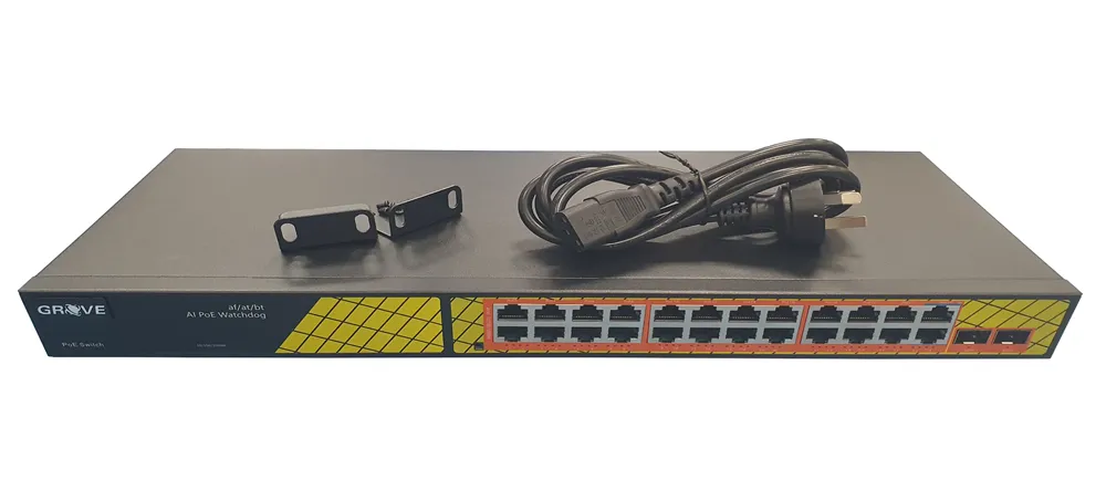 24 Port Gigabit POE Switch with 2xSFP Slot
