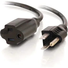 2Ft 16 Awg Outlet Saver Power Extension Cord (Nema 5-15P To Nema 5-15R) (Taa Com