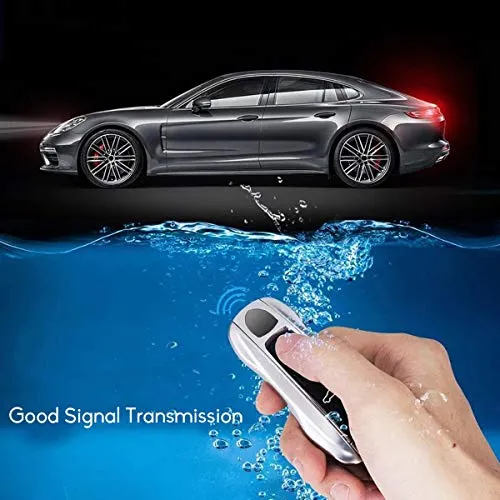 2PCS Glossy Blue Key Fob Cover for Cayenne Panamera 2018-2021/911 Carrera 2020-2021 /Taycan 2020-2021, Remote Key Covers Painted Keyless Entry Key Protectors