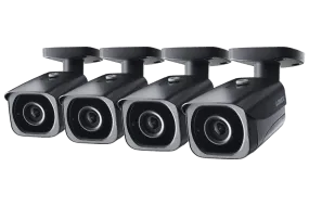 4K Ultra HD Resolution 8MP Outdoor IP Camera, 200t Night Vision (4-pack)