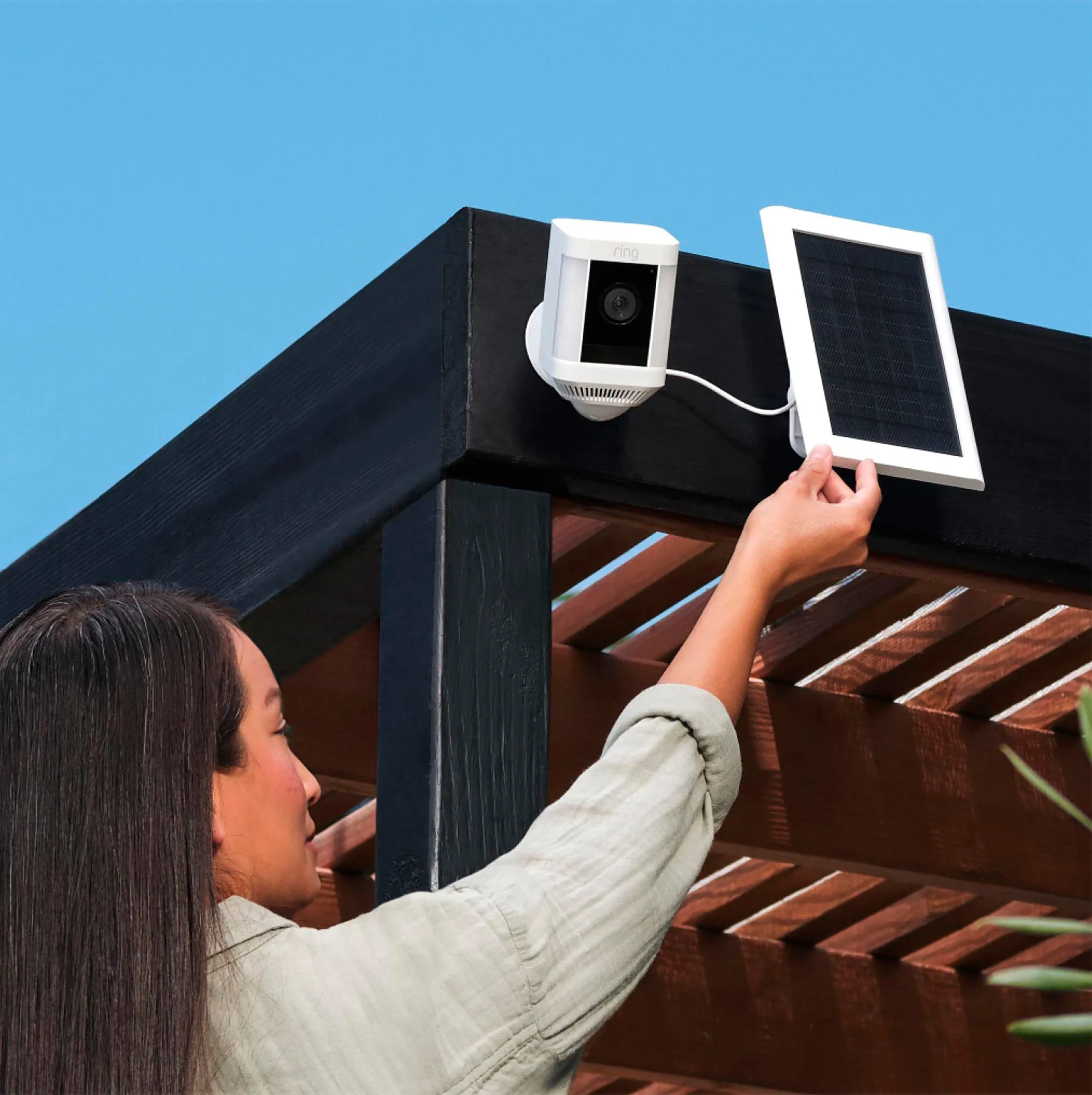 4W Solar Panel for Select Ring Security Cameras - White