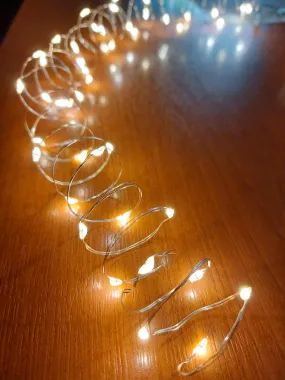 500 LED Warm White Micro Bulb String Lights