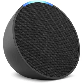 Amazon - Echo Pop (1st Generation) Smart Speaker with Alexa - Charcoal