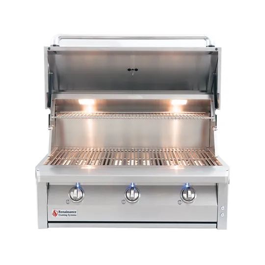 American Renaissance Grill by RCS 36-Inch 3-Burner Freestanding Propane or Natural Gas Grill - ARG36