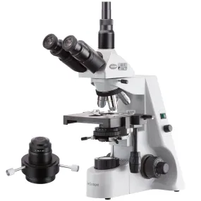 AmScope T660 Series Darkfield Trinocular Compound Microscope with 20W Halogen, Oil Condenser and Optional Digital Camera