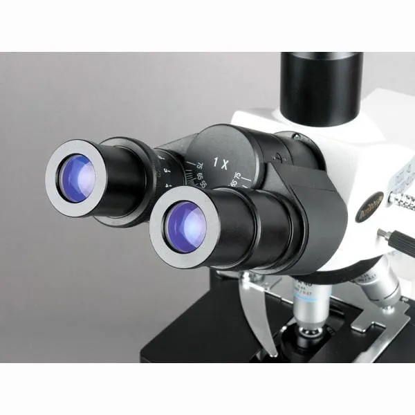 AmScope T660 Series Professional Biological Trinocular Compound Microscope with 20W Halogen Kohler Illumination, 3D Mechanical Stage and Optional Digital Camera
