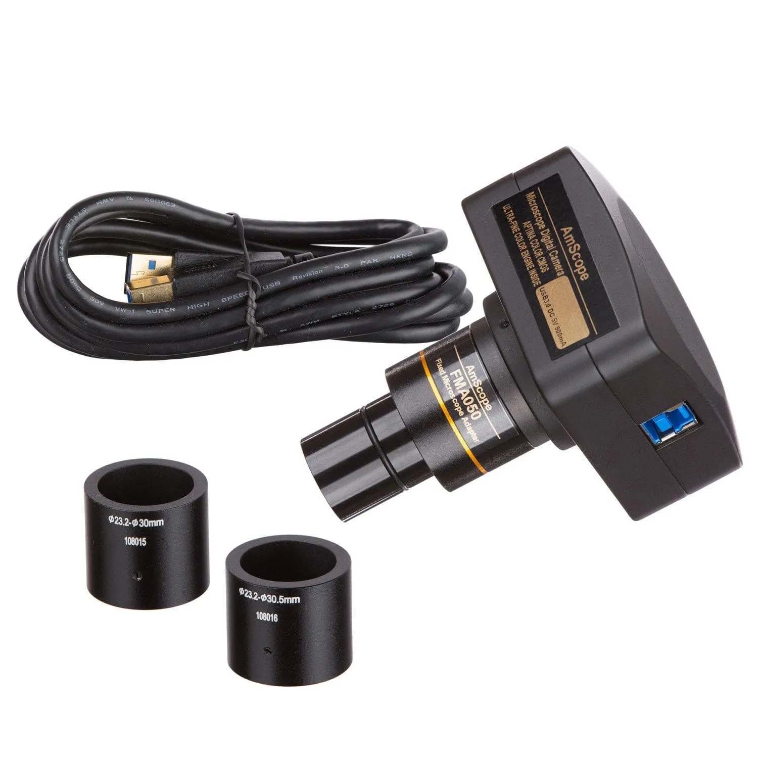 AmScope T660 Series Professional Biological Trinocular Compound Microscope with 20W Halogen Kohler Illumination, 3D Mechanical Stage and Optional Digital Camera
