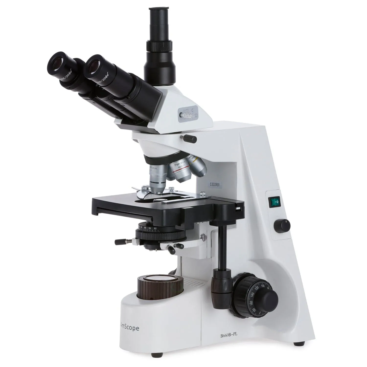 AmScope T660 Series Professional Trinocular Compound Microscope 40X-2000X Magnification with Plan Optics and Koehler Illumination