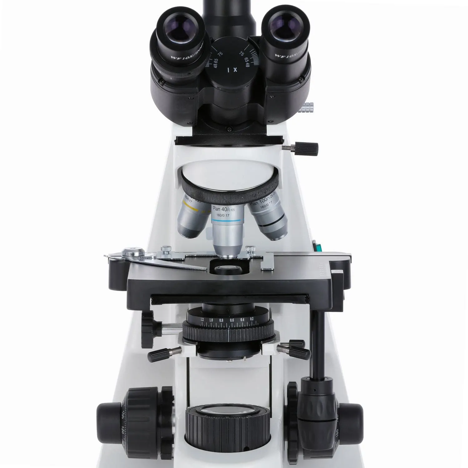 AmScope T660 Series Professional Trinocular Compound Microscope 40X-2000X Magnification with Plan Optics and Koehler Illumination