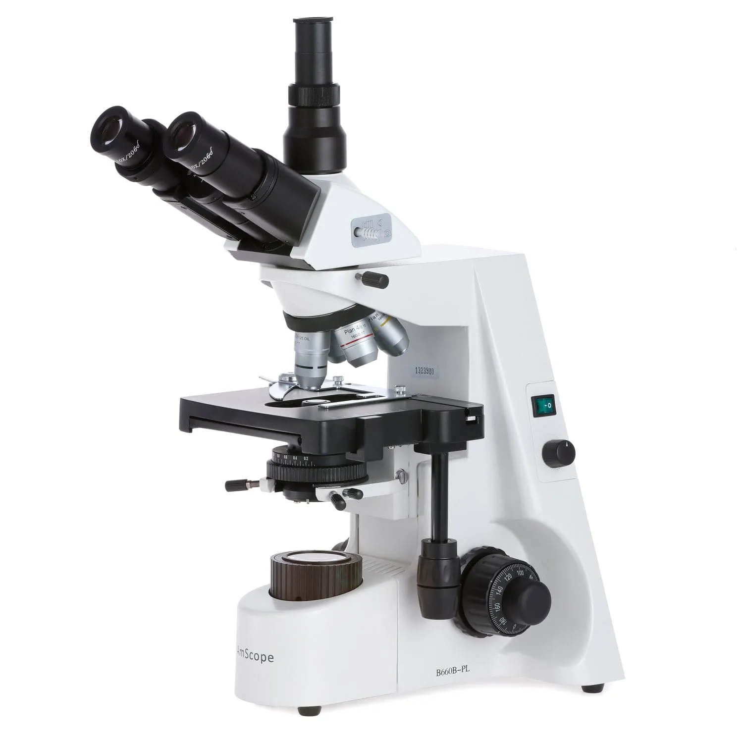 AmScope T660 Series Professional Trinocular Compound Microscope 40X-2500X Magnification with Plan Optics and Koehler Illumination