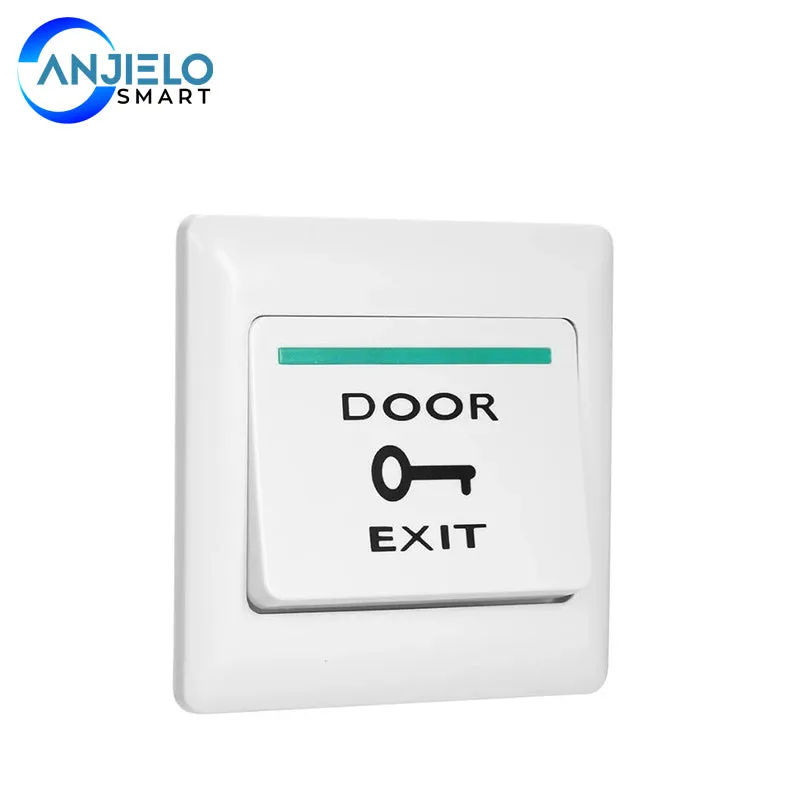AnjielaSmart Door Exit Push Button release Switch automatically restoration for access control system normal open signal