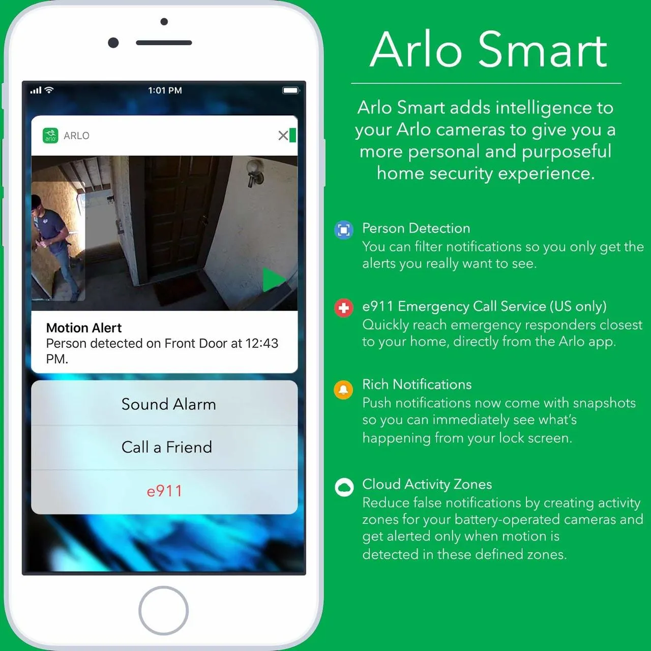 Arlo 5 Wire-Free HD Cameras Security System Certified Refurbished