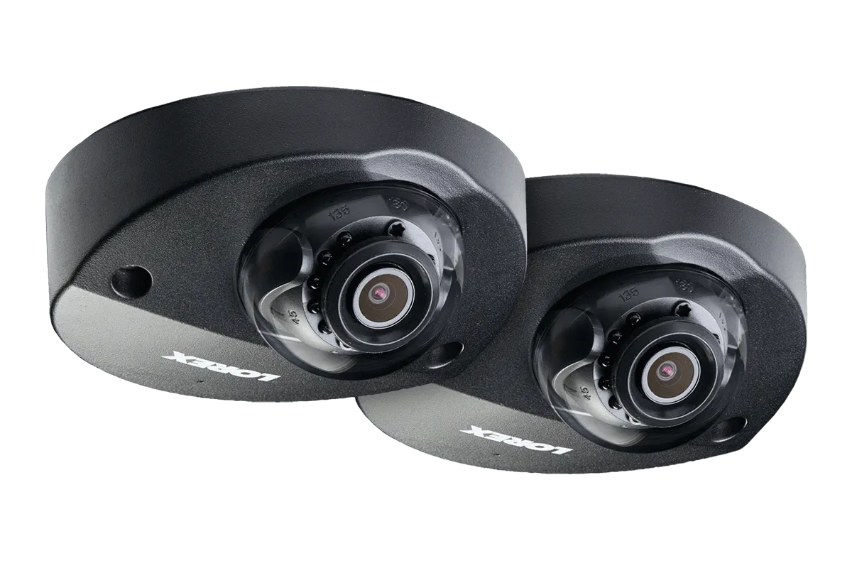 Audio HD IP 2K Dome Security Camera, 150ft night vision, wide angle lens (2-pack)