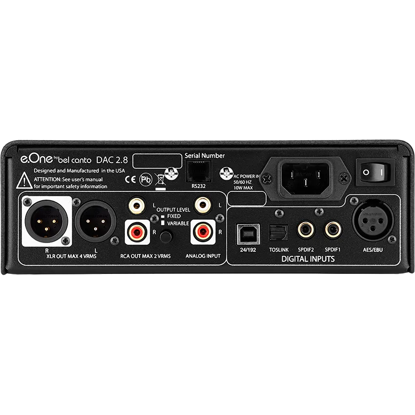 Bel Canto - e.One DAC2.8 - DAC Control Preamplifier