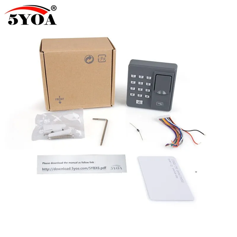 Biometric Fingerprint Access Control Machine Digital Electric RFID Reader Scanner Sensor Code System For Door Lock