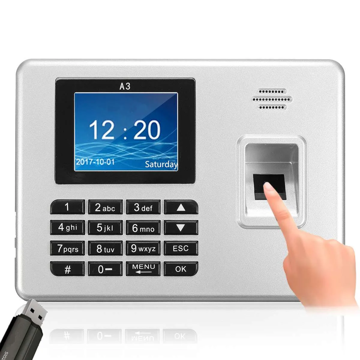 Biometric Fingerprint Time Attendance Clock Recorder Employee Recognition Device Electronic Machine Fingerprint Usb Sensor