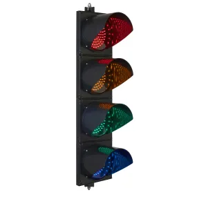 BNR 4 Aspect 200mm LED Traffic Lights 12-24VDC or 85-265VAC - Arrows and Colours
