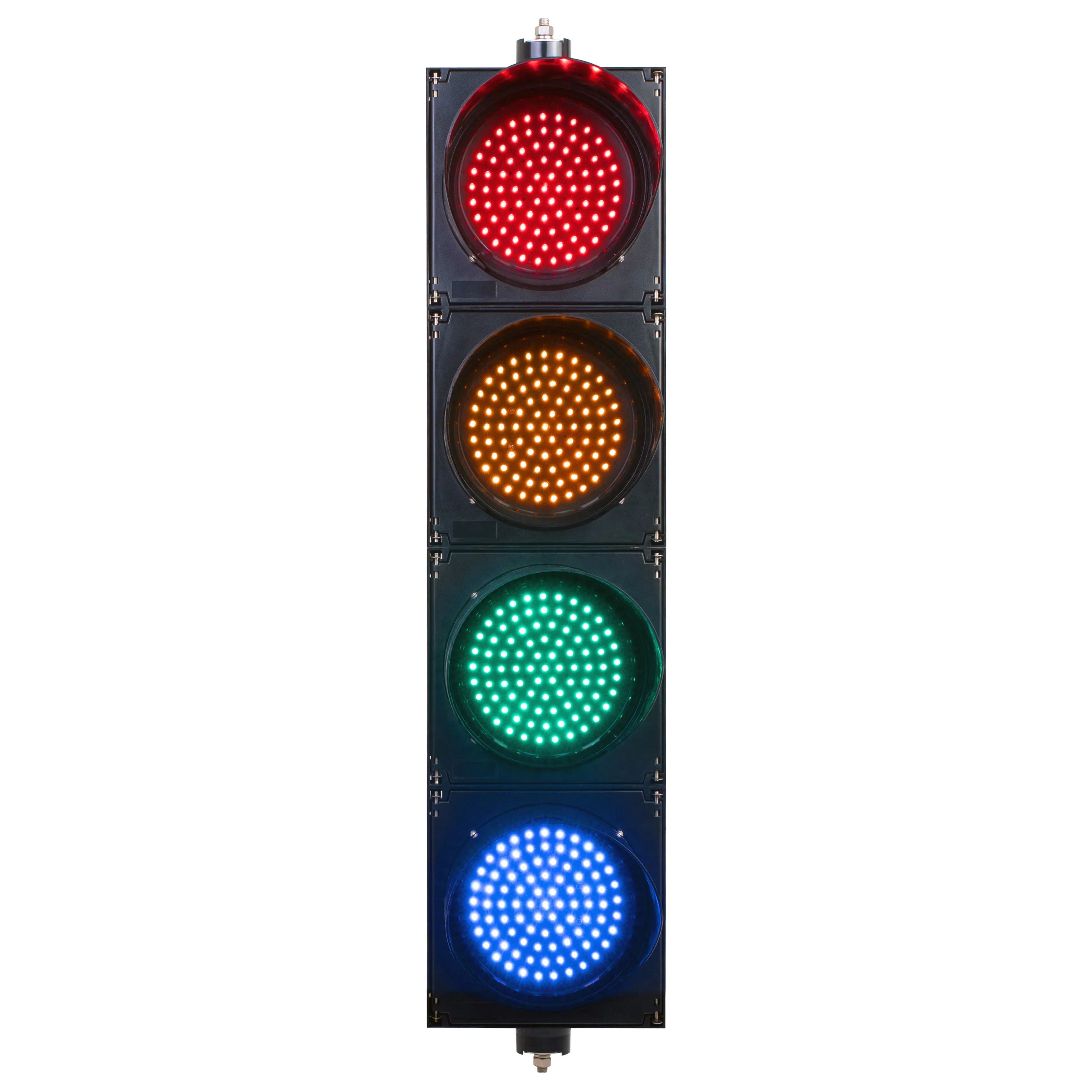 BNR 4 Aspect 200mm LED Traffic Lights 12-24VDC or 85-265VAC - Arrows and Colours