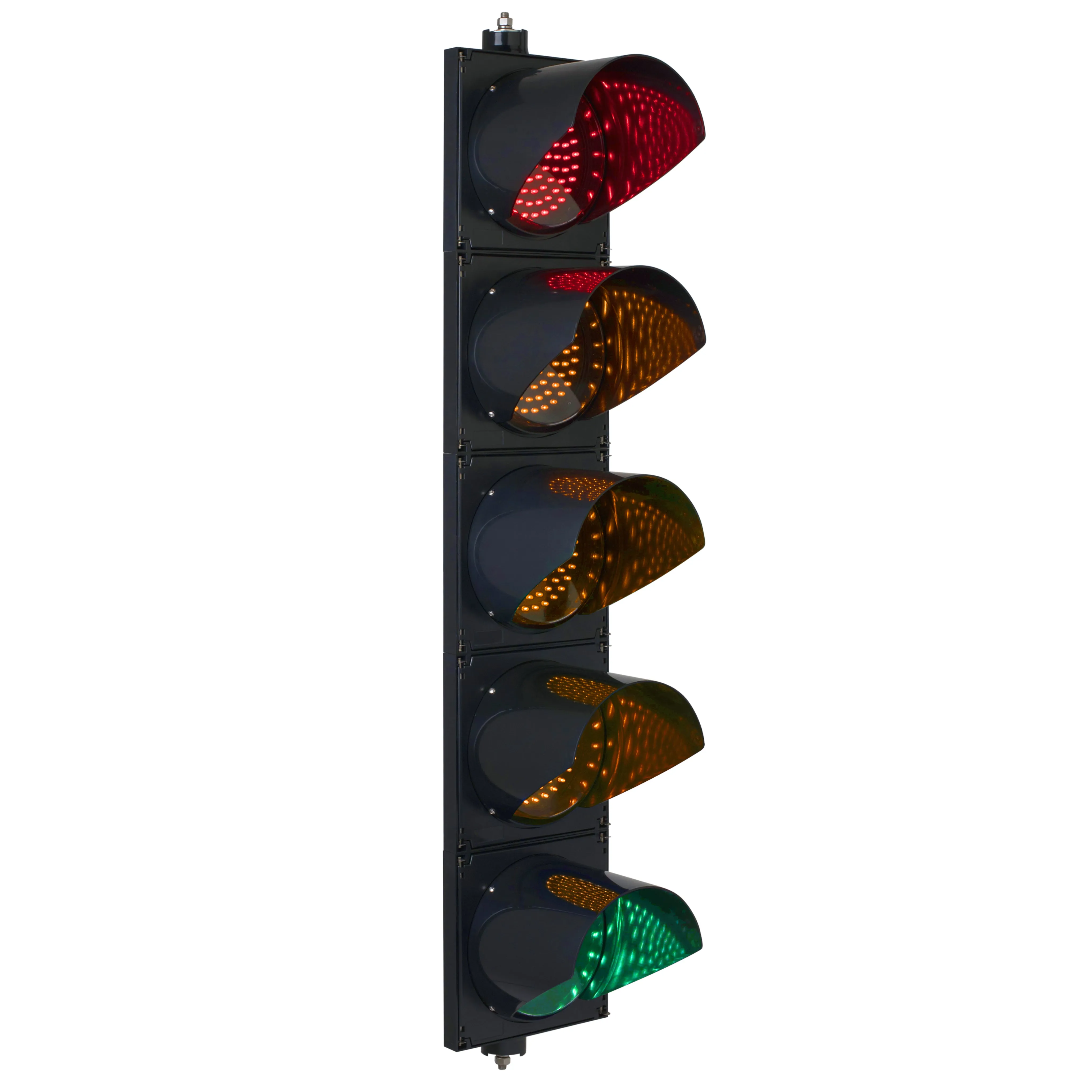 BNR 5 Aspect 200mm LED Traffic Lights 12-24VDC or 85-265VAC - Arrows and Colours