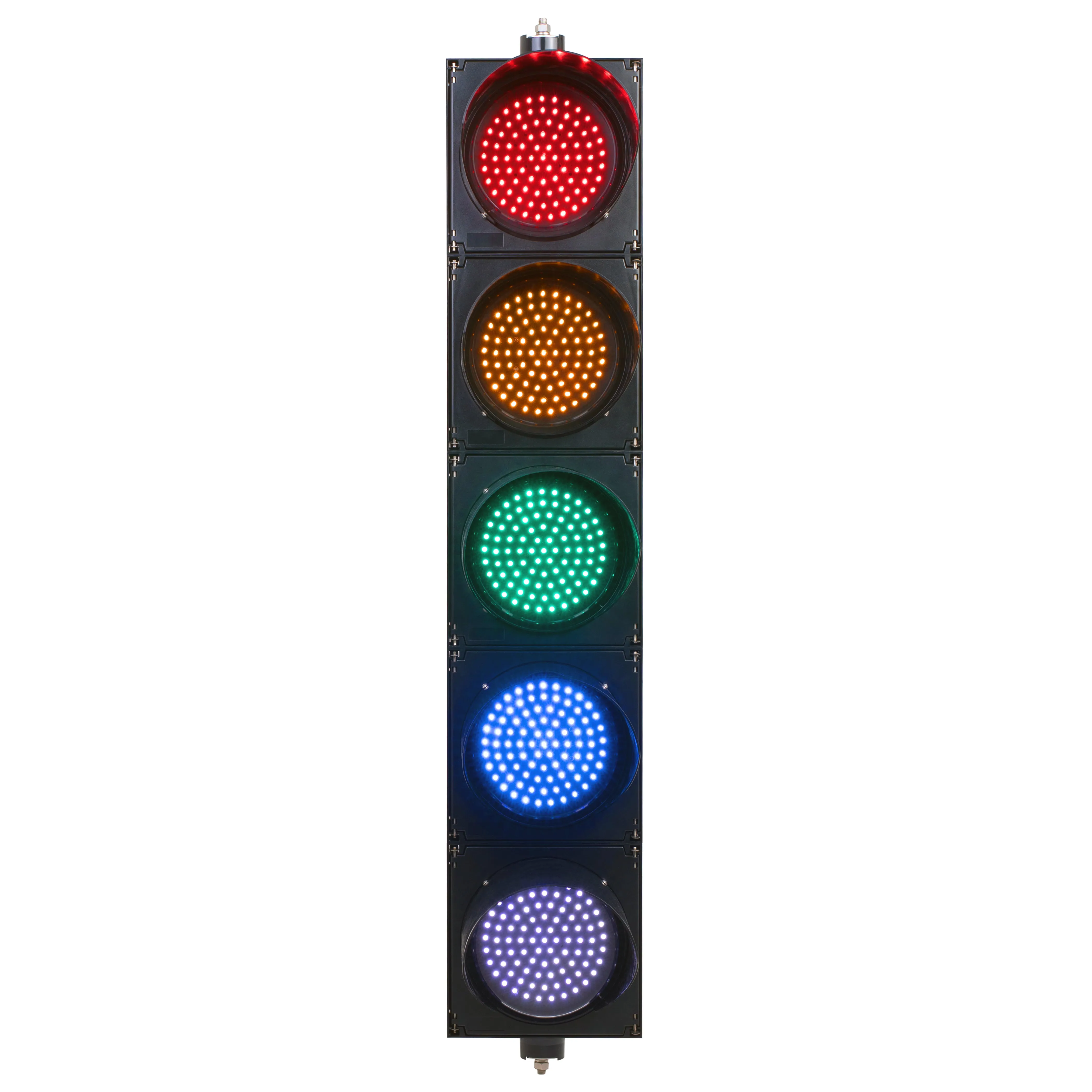 BNR 5 Aspect 200mm LED Traffic Lights 12-24VDC or 85-265VAC - Arrows and Colours