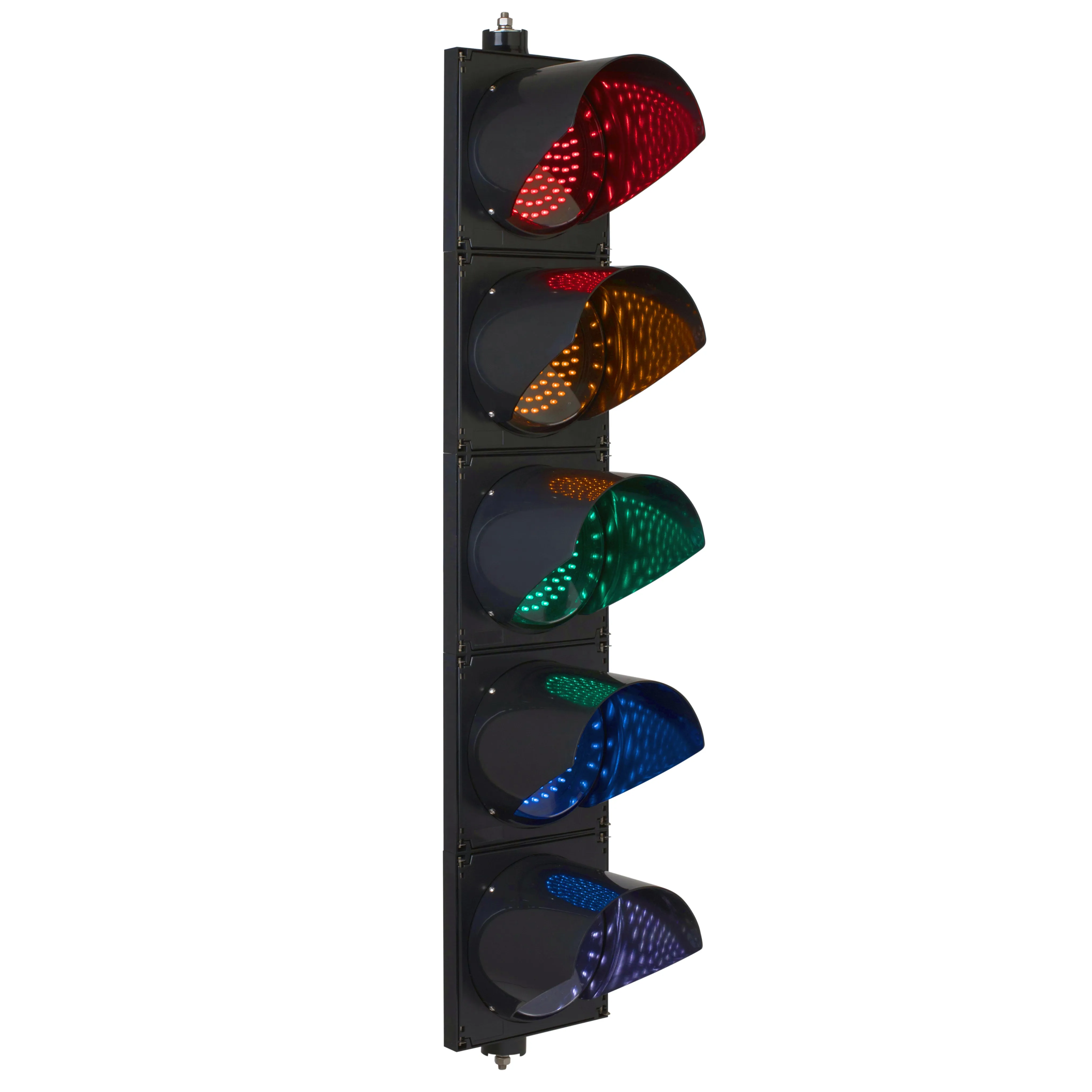 BNR 5 Aspect 200mm LED Traffic Lights 12-24VDC or 85-265VAC - Arrows and Colours