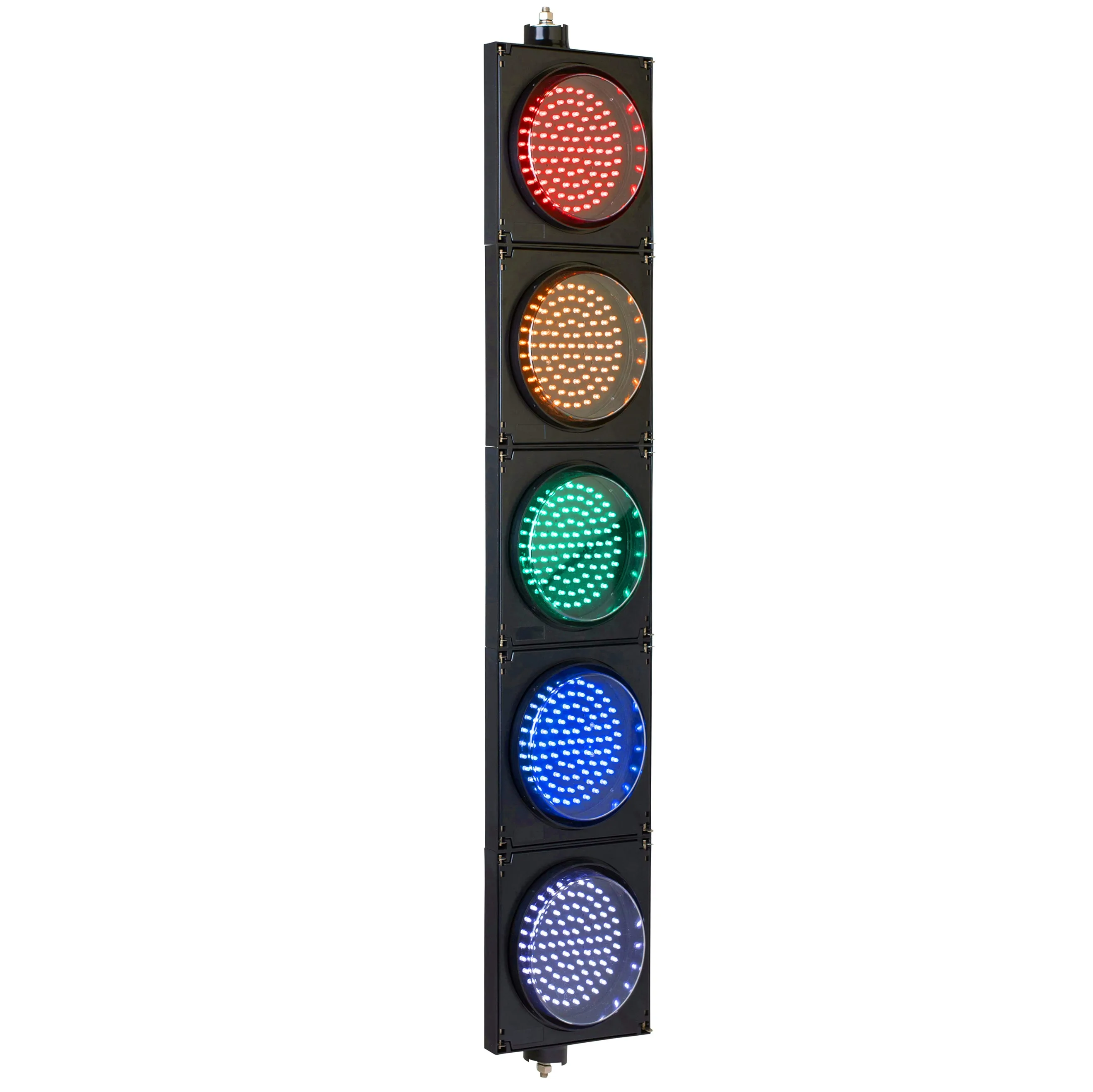 BNR 5 Aspect 200mm LED Traffic Lights 12-24VDC or 85-265VAC - Arrows and Colours