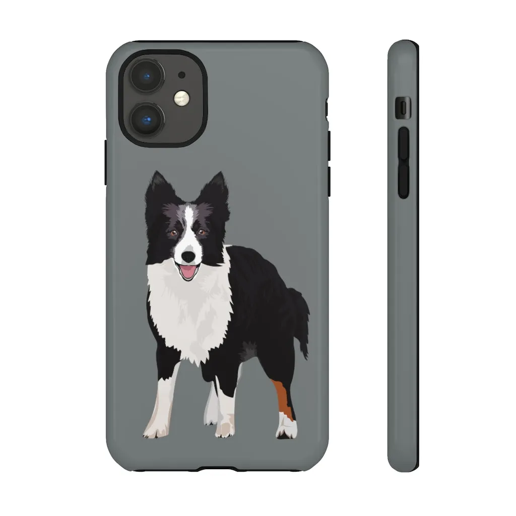 Border Collie Tough Cell Phone Cases, iPhone, Samsung, 2 Layer Case, Impact Resistant, Photographic Print Quality, FREE Shipping, Made in the USA!!