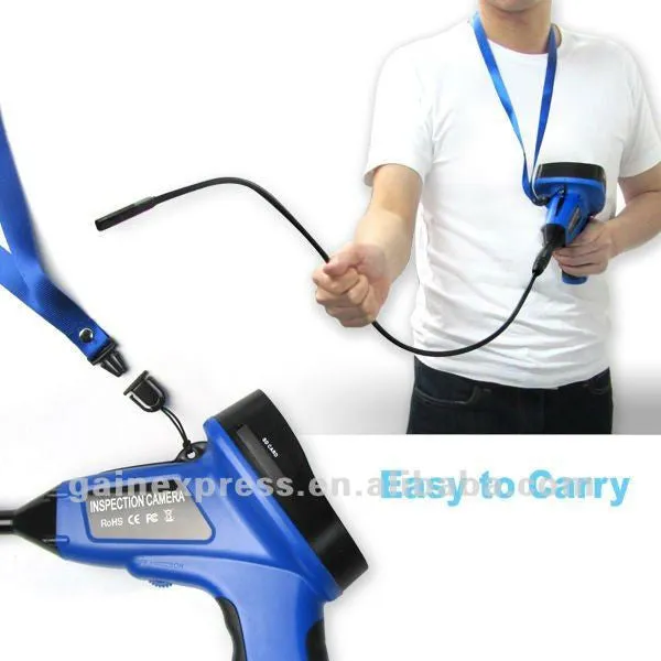 C0599E_1M_8.5mm Industrial 3.5" Endoscope 8.5mm dia. Video & Sound Recording Borescope w/ Mic SD 2GB