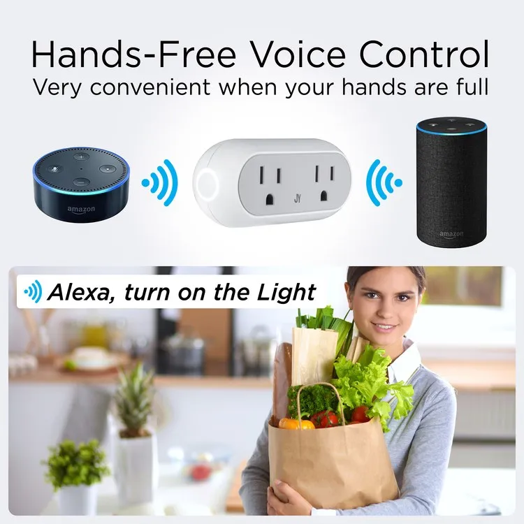 Candu Smart Dual Plug - WiFi Remote App Control for Lights & Appliances