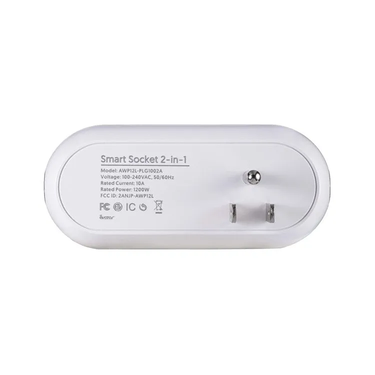 Candu Smart Dual Plug - WiFi Remote App Control for Lights & Appliances