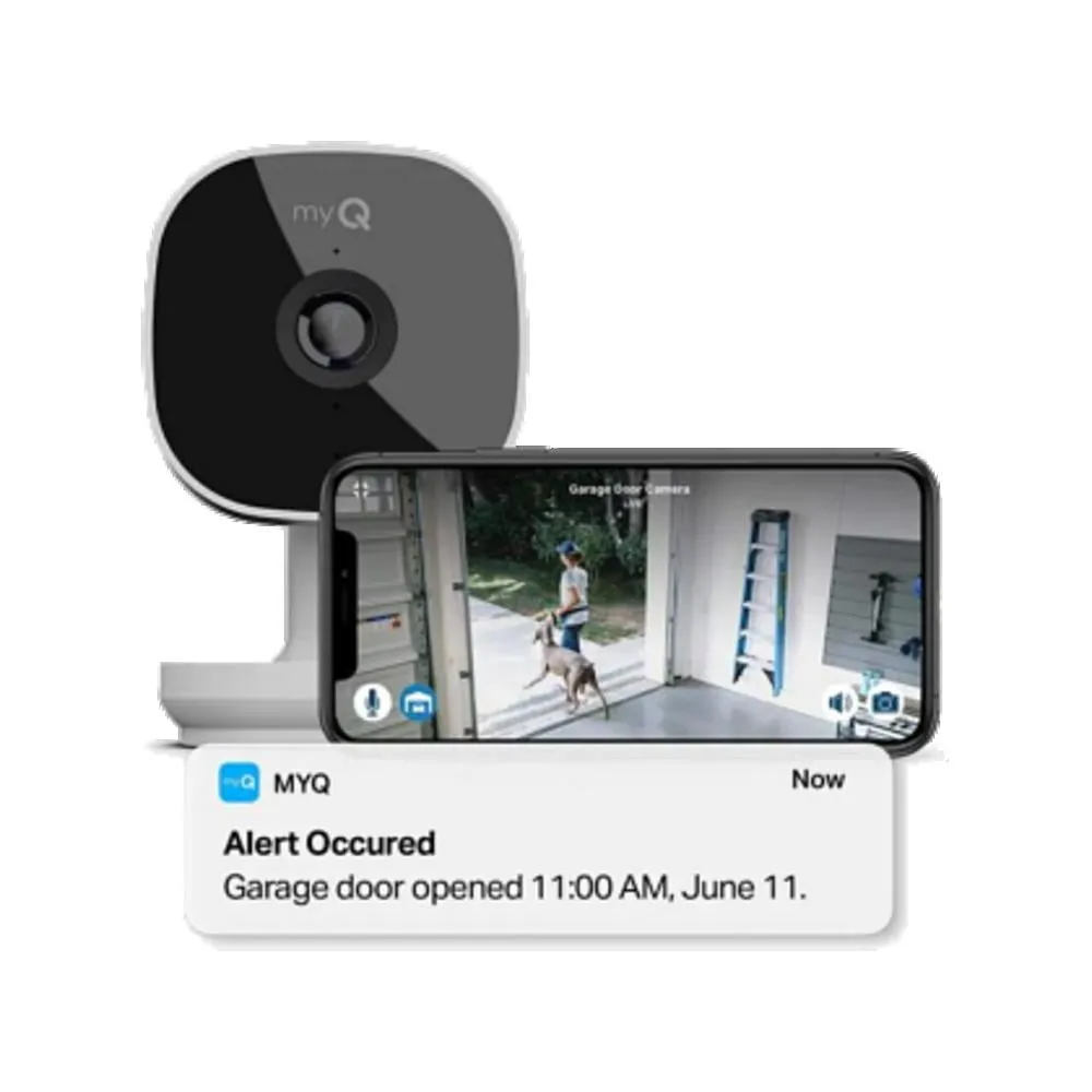 Chamberlain 5037078 Plug-in Indoor Security Camera, White