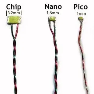 Chip Nano Pico LEDs with 14" wire