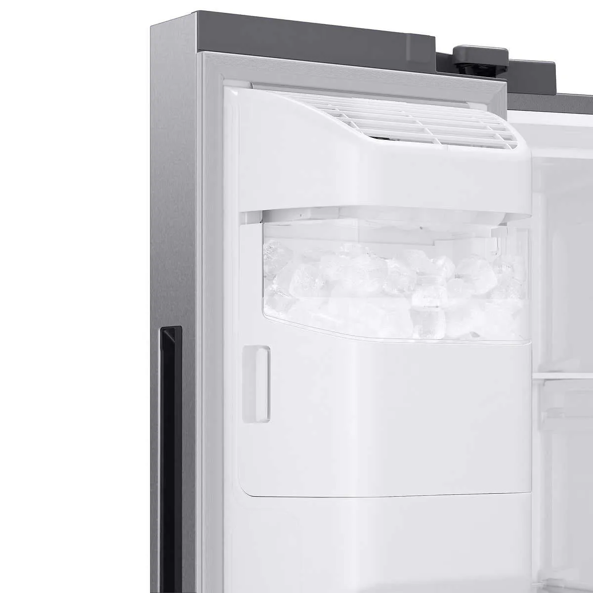 **CLEARANCE** SAMSUNG 22 cu. ft. Counter Depth Side-by-Side Refrigerator in Stainless Steel (RS22T5201SR/AA)