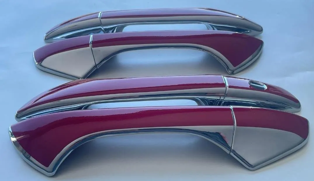Custom Black OR Chrome Door Handle Overlays / Covers For 2008 - 2012 Honda Accord