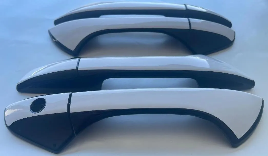 Custom Black OR Chrome Door Handle Overlays / Covers For 2008 - 2012 Honda Accord