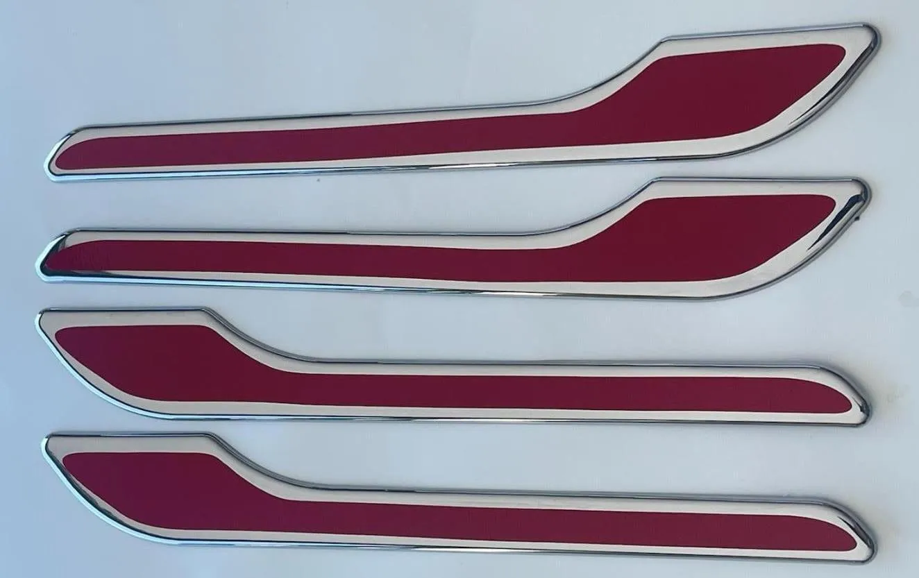 Custom Black OR Chrome Door Handle Overlays / Covers For 2017 - 2024 Tesla Model 3