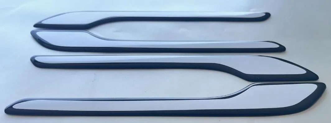 Custom Black OR Chrome Door Handle Overlays / Covers For 2020 - 2024 Tesla Model Y