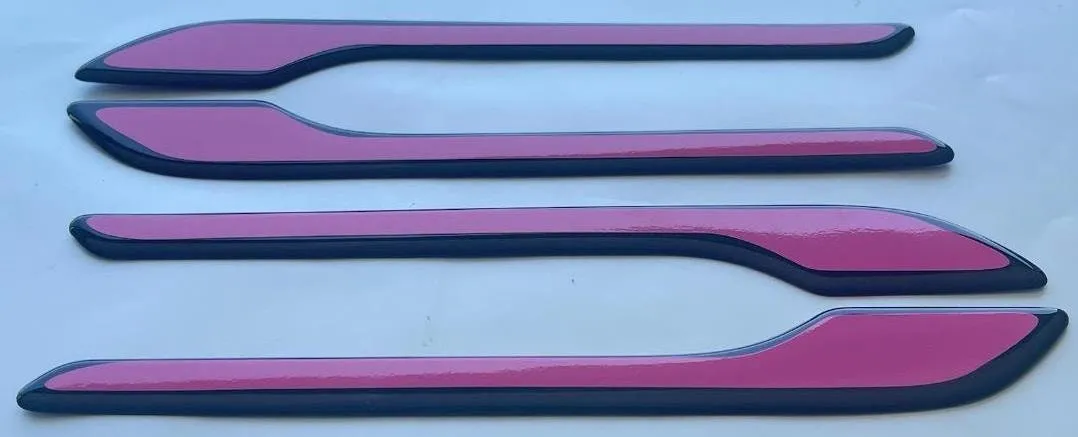 Custom Black OR Chrome Door Handle Overlays / Covers For 2020 - 2024 Tesla Model Y
