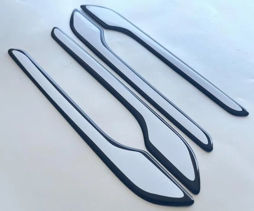 Custom Black OR Chrome Door Handle Overlays / Covers For 2020 - 2024 Tesla Model Y