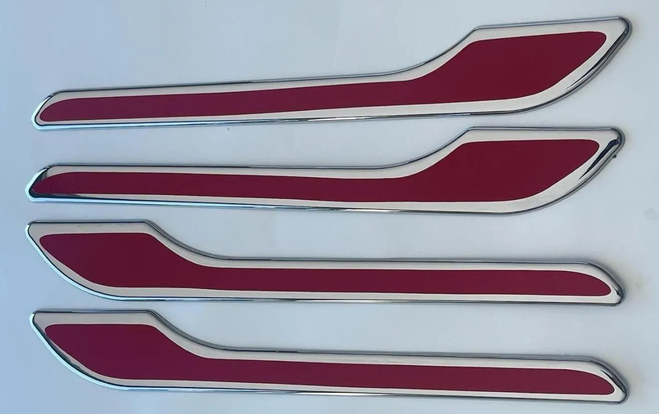 Custom Black OR Chrome Door Handle Overlays / Covers For 2020 - 2024 Tesla Model Y