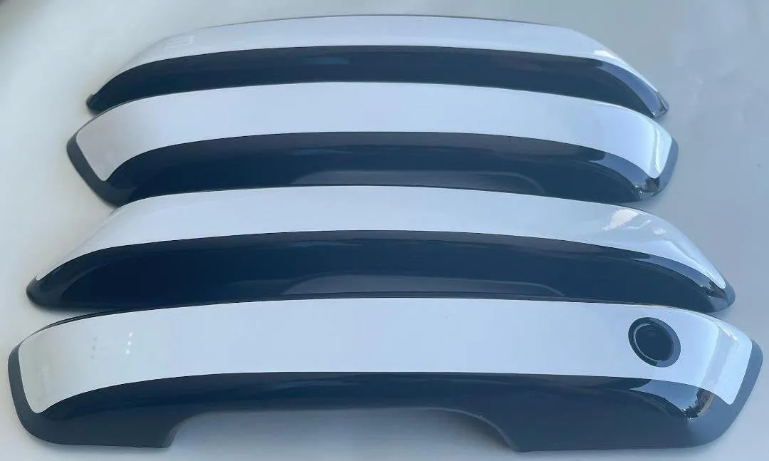 Custom Black OR Chrome Door Handle Overlays / Covers For 2021 - 2025 Jeep Grand Cherokee "L"