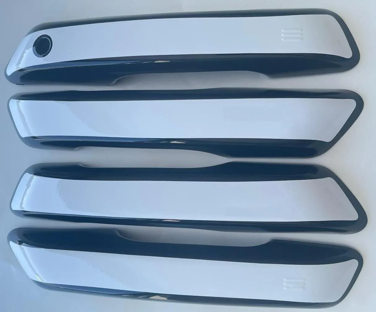 Custom Black OR Chrome Door Handle Overlays / Covers For 2021 - 2025 Jeep Grand Cherokee "L"