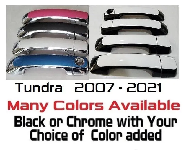 Custom Car Door Handle Overlays Covers For 2007 - 2021 Toyota Tundra