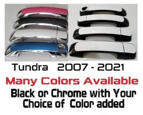 Custom Car Door Handle Overlays Covers For 2007 - 2021 Toyota Tundra