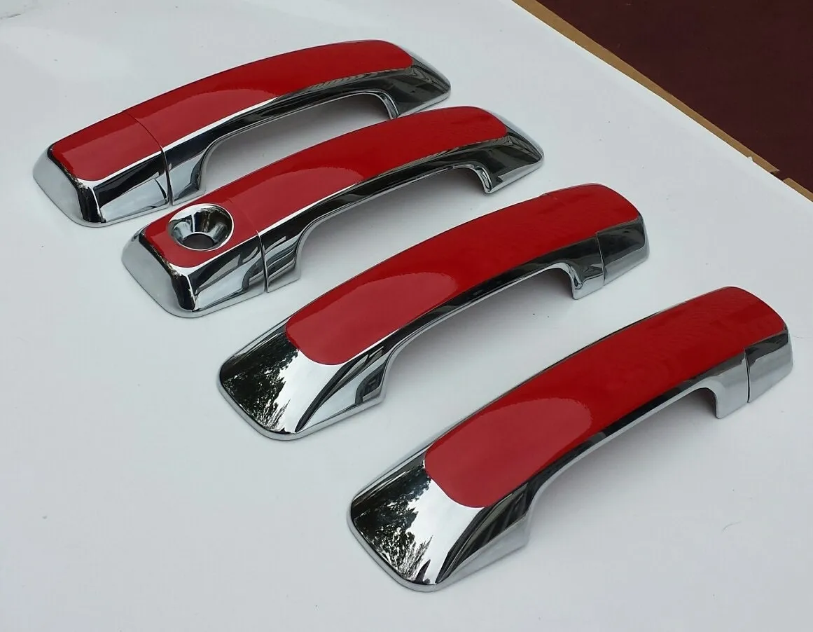 Custom Car Door Handle Overlays Covers For 2007 - 2022 Toyota Sequoia