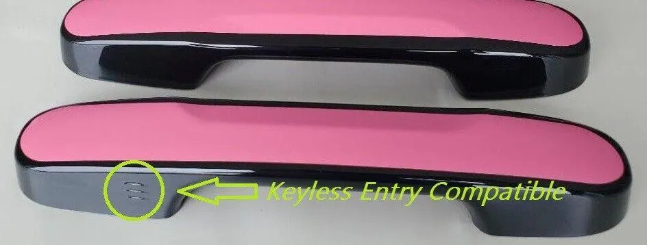 Custom Chrome or Black Door Handle Overlays For the 2023 - 2024 Honda Pilot - You Choose the Color of the Middle Insert