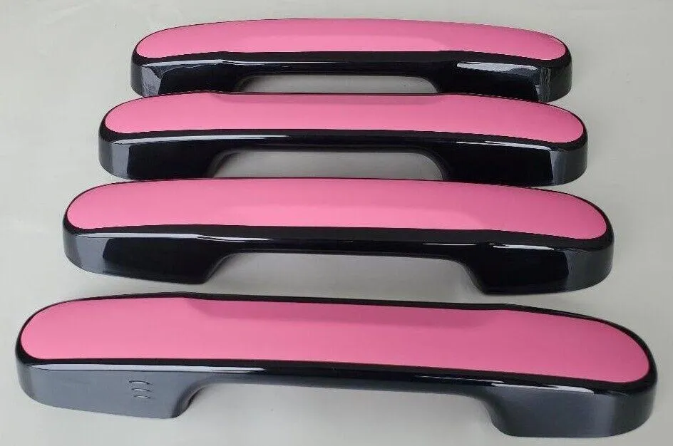 Custom Chrome or Black Door Handle Overlays For the 2023 - 2024 Honda Pilot - You Choose the Color of the Middle Insert